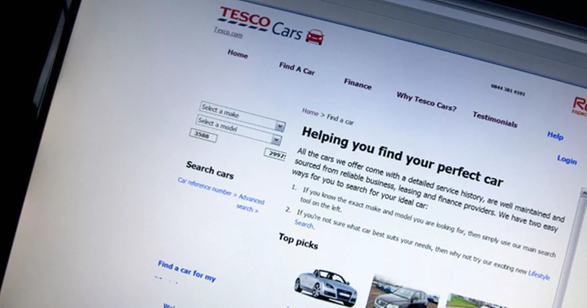 Off the road Tesco Cars venture scrapped after a year Mirror Online